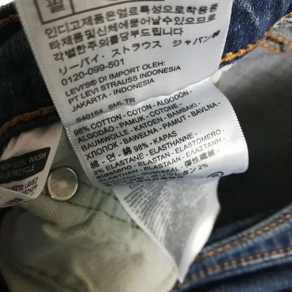 Levi's Mens Jeans 502 Taper Fit‎ Denim Blue Medium Wash Whiskering 31x32
